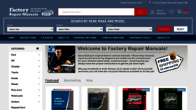 What Factoryrepairmanuals.com website looked like in 2023 (1 year ago)