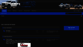 What Fordraptor2.com website looked like in 2023 (1 year ago)