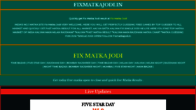 What Fixmatkajodi.in website looked like in 2023 (This year)
