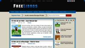 What Freelibros.net website looked like in 2023 (This year)