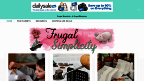 What Frugalsimplicity.com website looked like in 2023 (1 year ago)