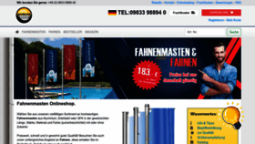 What Fahnenmasten-shop.de website looked like in 2023 (1 year ago)
