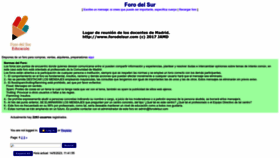 What Forodelsur.com website looked like in 2023 (This year)