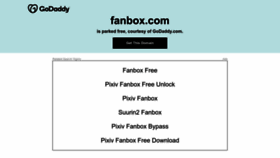 What Fanbox.com website looked like in 2023 (This year)