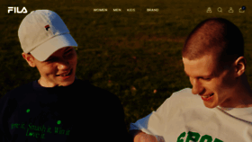 What Fila.co.kr website looked like in 2023 (2 years ago)