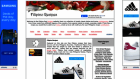 What Filipinofoodrecipes.net website looked like in 2023 (This year)