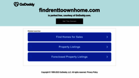 What Findrenttoownhome.com website looked like in 2023 (This year)