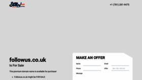 What Followus.co.uk website looked like in 2023 (This year)