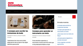 What Fotoextremadura.es website looked like in 2023 (This year)