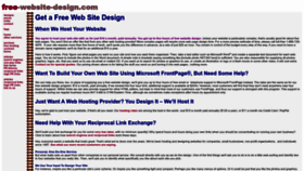 What Free-website-design.com website looked like in 2023 (This year)