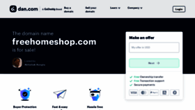What Freehomeshop.com website looked like in 2023 (This year)