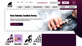 What Foggygorillavapeshop.ca website looked like in 2023 (This year)