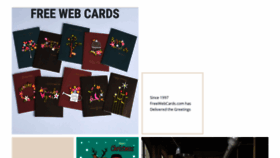 What Freewebcards.com website looked like in 2023 (This year)