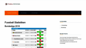 What Fussballstatistiken.de website looked like in 2023 (This year)