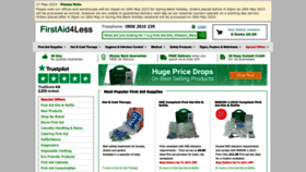What Firstaid4less.co.uk website looked like in 2023 (This year)