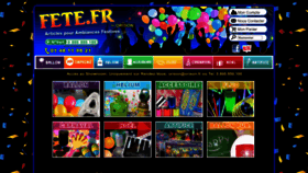 What Fete.fr website looked like in 2023 (2 years ago)