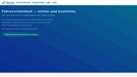 What Fuehrerscheintest-online.de website looked like in 2023 (This year)