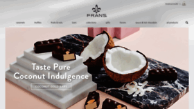 What Franschocolates.com website looked like in 2023 (This year)