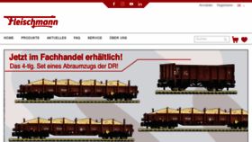 What Fleischmann.de website looked like in 2023 (This year)