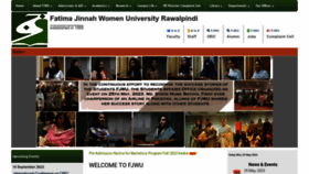 What Fjwu.edu.pk website looked like in 2023 (This year)