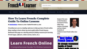 What Frenchlearner.com website looked like in 2023 (This year)