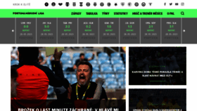 What Fnliga.cz website looked like in 2023 (This year)