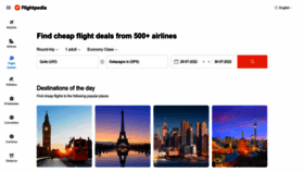 What Flightpedia.org website looked like in 2023 (2 years ago)