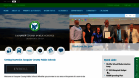 What Fcps1.org website looked like in 2023 (This year)