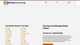 What Freerehabcenters.org website looked like in 2023 (This year)