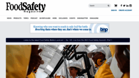What Foodsafetymagazine.com website looked like in 2023 (This year)