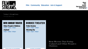 What Filmstreams.org website looked like in 2023 (2 years ago)