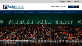 What Flaglerschools.com website looked like in 2023 (This year)