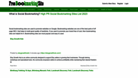 What Freebookmarkingsite.com website looked like in 2023 (This year)