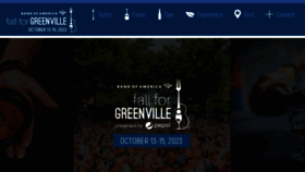 What Fallforgreenville.net website looked like in 2023 (This year)
