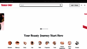 What Femaledaily.com website looked like in 2023 (This year)