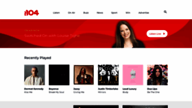 What Fm104.ie website looked like in 2023 (This year)