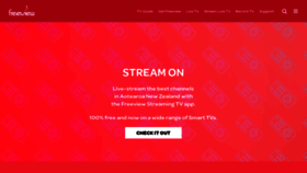 What Freeviewnz.tv website looked like in 2023 (This year)