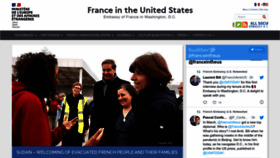 What Franceintheus.org website looked like in 2023 (This year)
