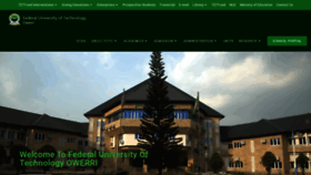 What Futo.edu.ng website looked like in 2023 (This year)