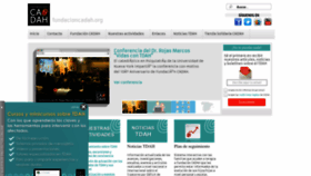 What Fundacioncadah.org website looked like in 2023 (This year)