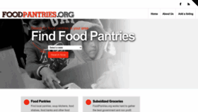 What Foodpantries.org website looked like in 2023 (This year)