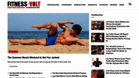 What Fitnessvolt.com website looked like in 2023 (This year)