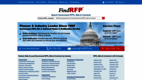 What Findrfp.com website looked like in 2023 (This year)