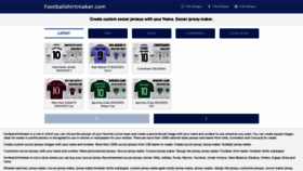 What Footballshirtmaker.com website looked like in 2023 (This year)