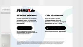 What Formel1.de website looked like in 2023 (2 years ago)