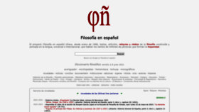 What Filosofia.org website looked like in 2023 (This year)