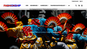 What Fashionship.jp website looked like in 2023 (This year)