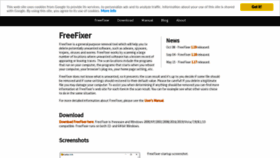What Freefixer.com website looked like in 2023 (This year)