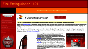 What Fire-extinguisher101.com website looked like in 2023 (This year)