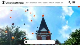 What Findlay.edu website looked like in 2023 (This year)